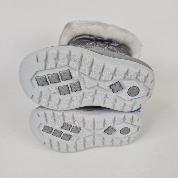 Timberland TODDLERS Boots Winter Holly Berry Tall Fur Leather Grey - Picture 10 of 12